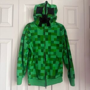 Minecraft Creeper MAD Engine Green Hoodie